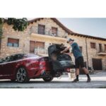 Автобоксът за теглич TowBox Evo е кутия, куфар, багажник за кросоувъри, джипове и SUV, хибридни или електрически с лесен достъп за товари като бебешки колички, инвалидни колички, куфари, косачки, материали, багаж